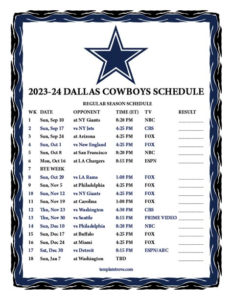 dallas cowboys schedule standings|dallas cowboys season standings.